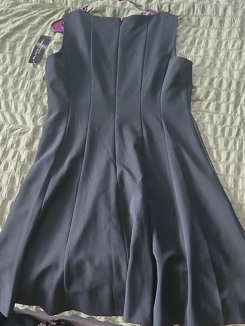 Women's Sleeveless Black Fit-and-Flare Dress NWT